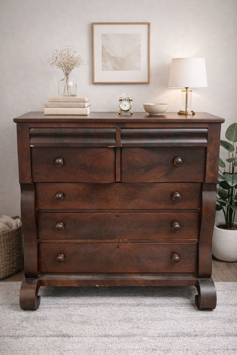 American Empire Chest of Drawers
