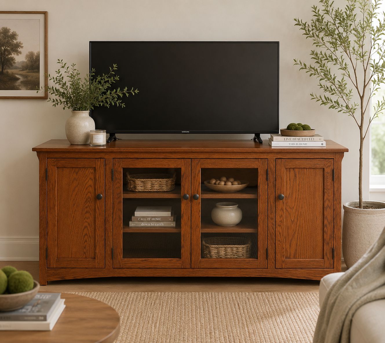 Wooden Entertainment Console