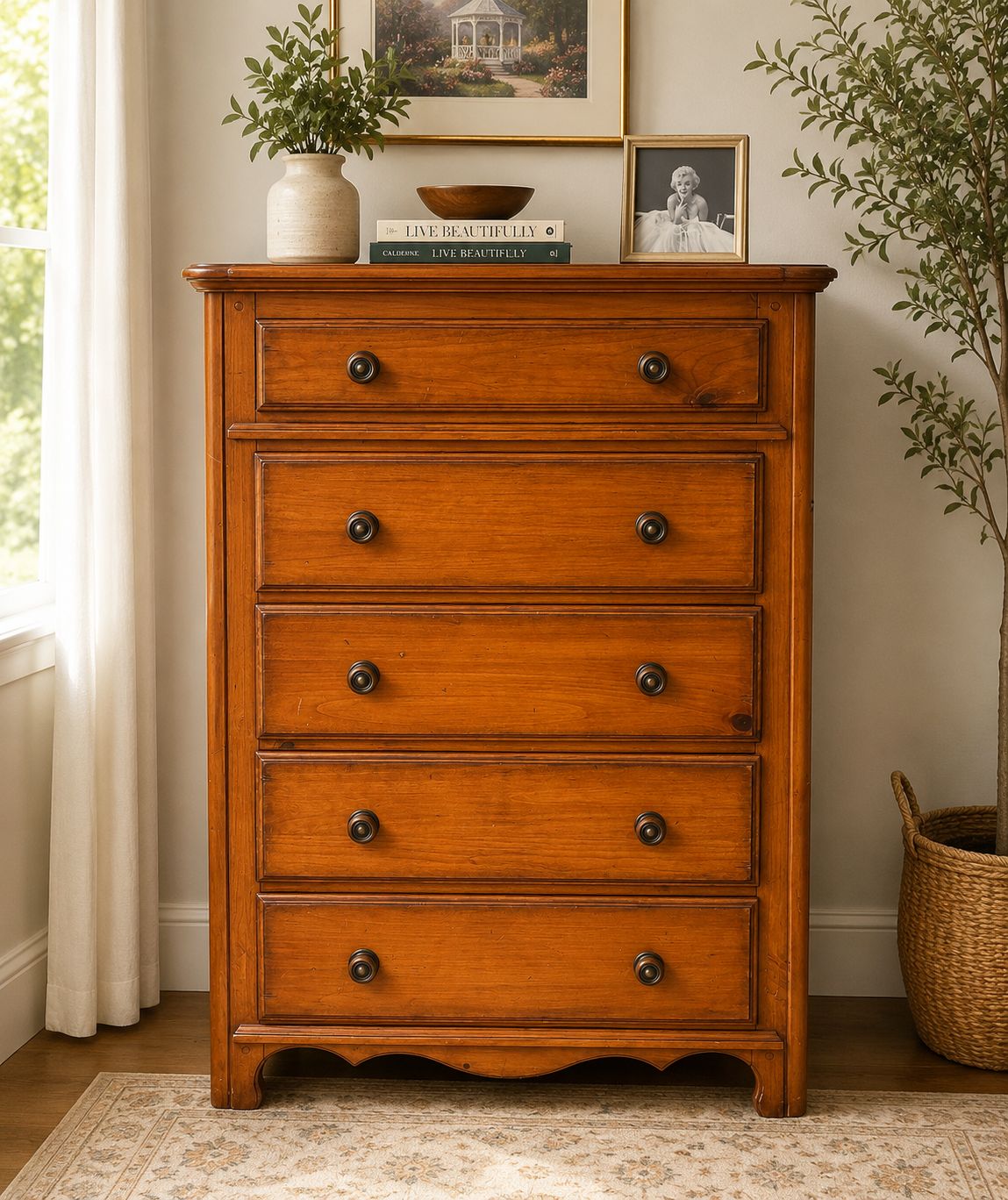 Rustic Tallboy Dresser