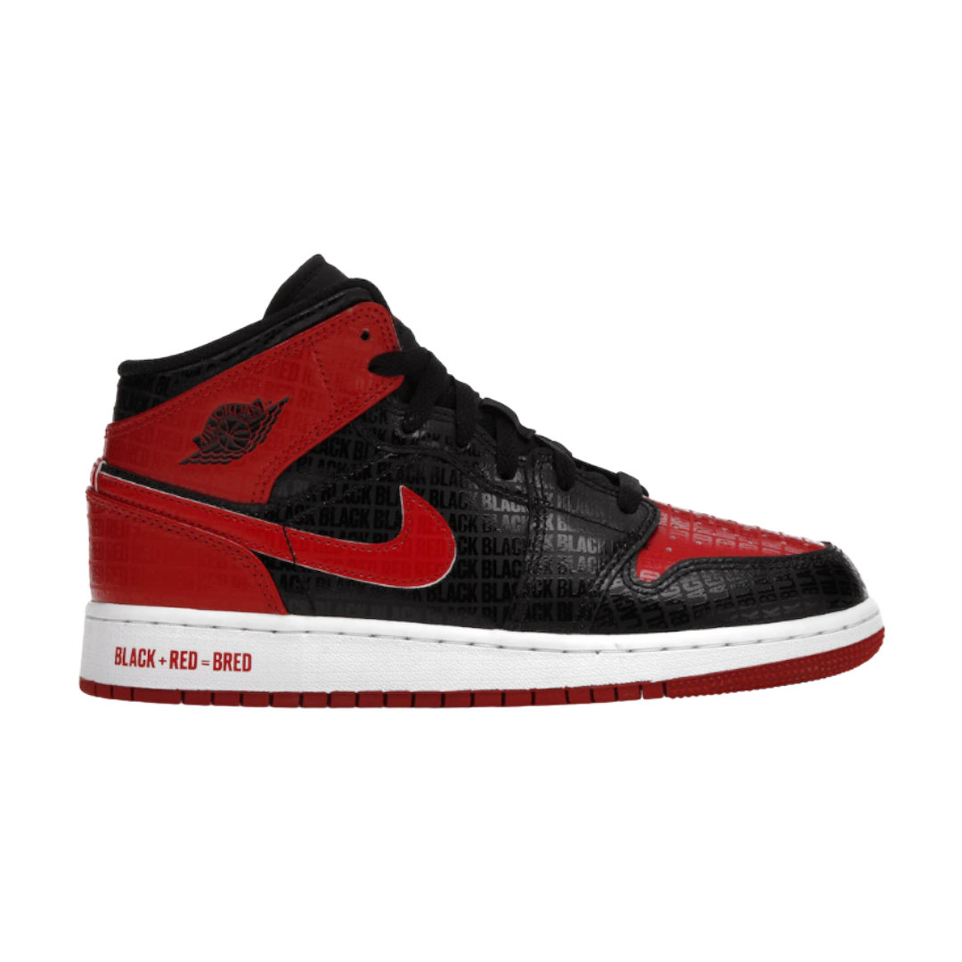 Air Jordan 1 Mid Bred Text (GS)