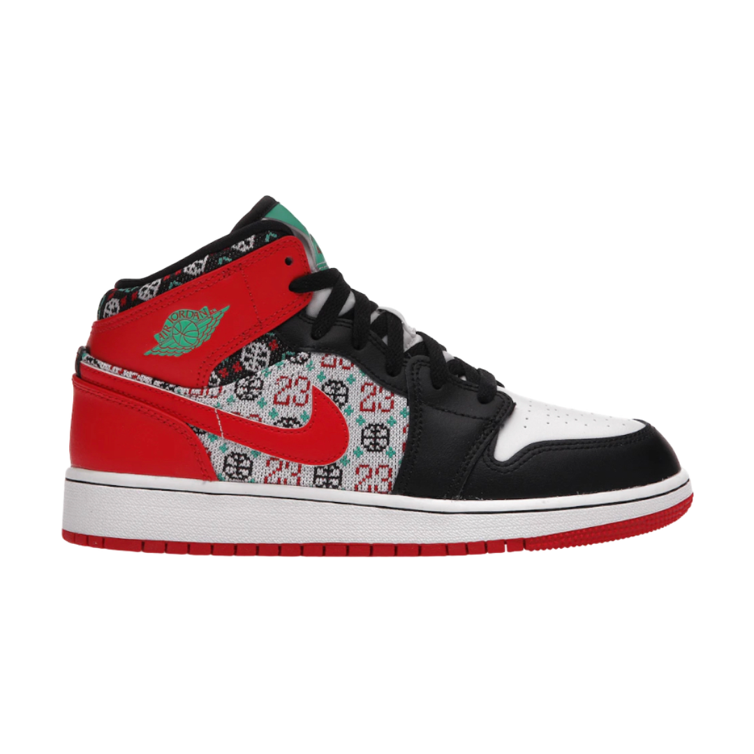 Air Jordan 1 Mid Ugly Christmas Sweater (GS)