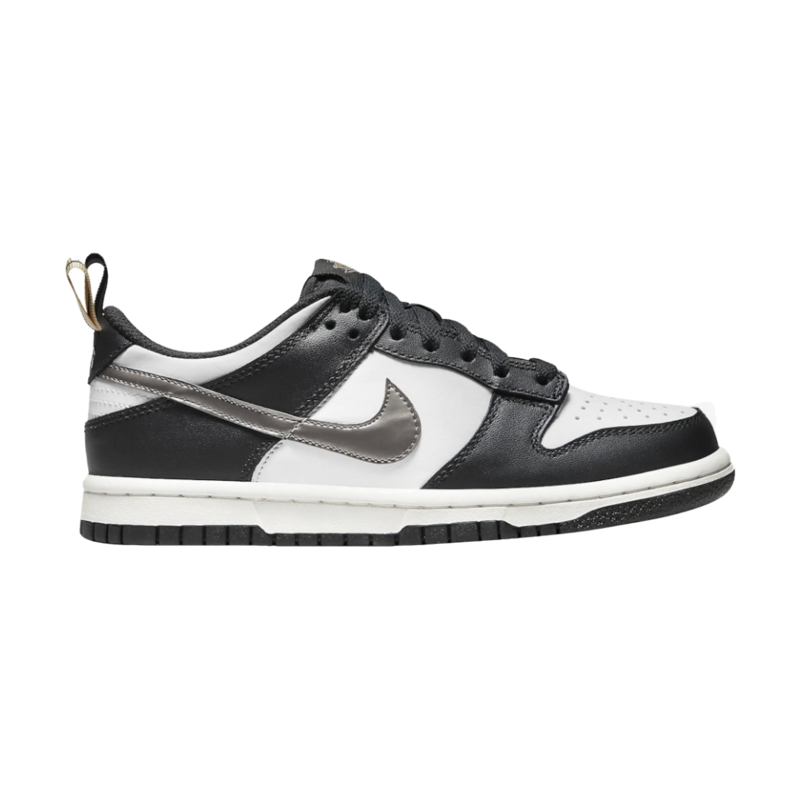 Nike Dunk Low Black White Metallic (GS)