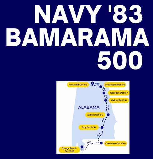 1983 Naval Academy Alumni BAMARAM 500 Supporting Homeless Veterans