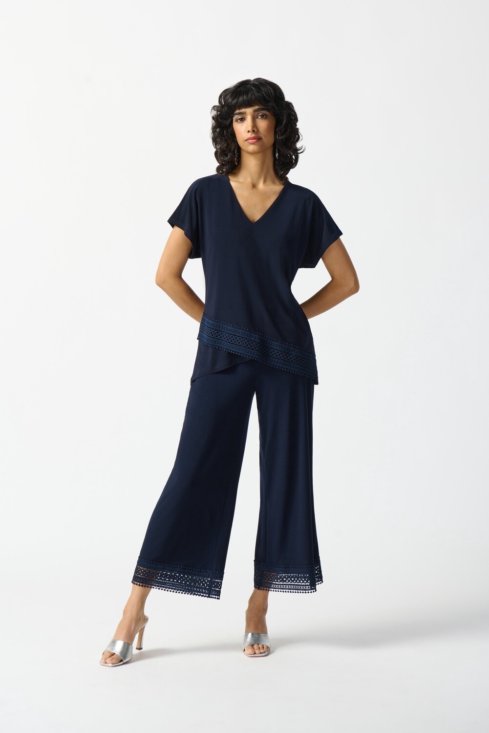 Silky Knit Pull-On Culotte Pants