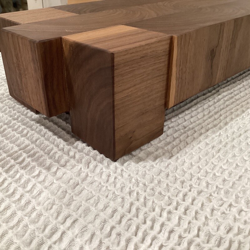 Walnut end  grain server