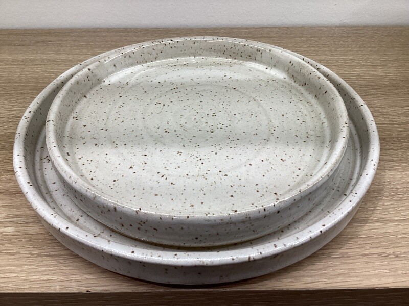 Speckled White KJ Dinner Plate