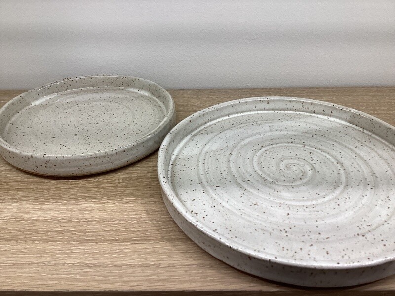 Speckled White KJ Dinner Plate