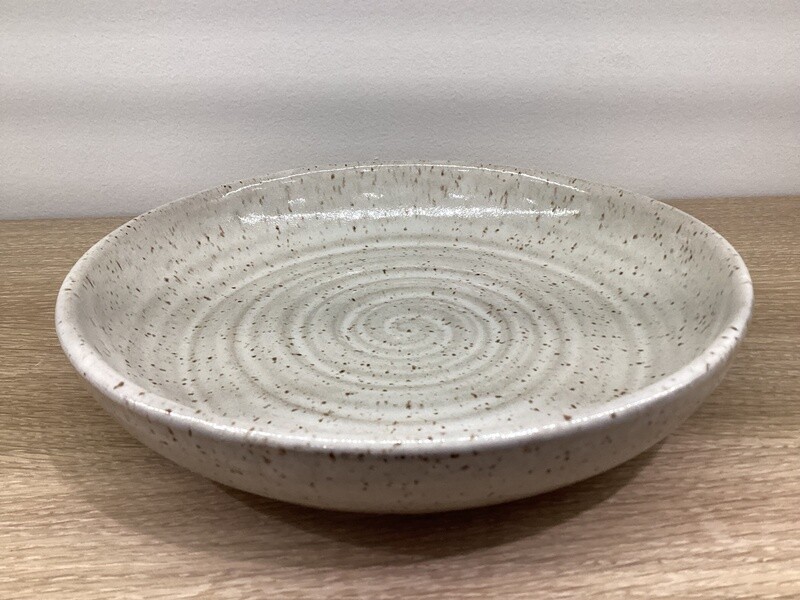 Speckled White Pasta bowl