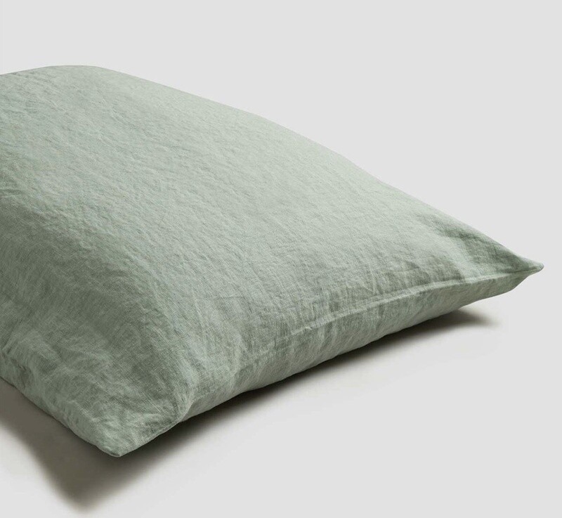 French Flax / Linen Sheets Set:  Sage Green