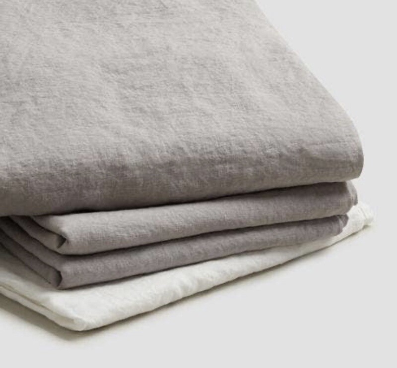 French Flax /  Duvet Linen Bundle : Dove Gray