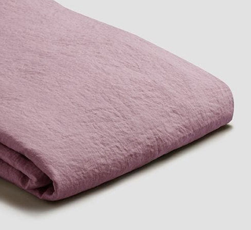 French Flax / Duvet Linen Bundle:  Raspberry