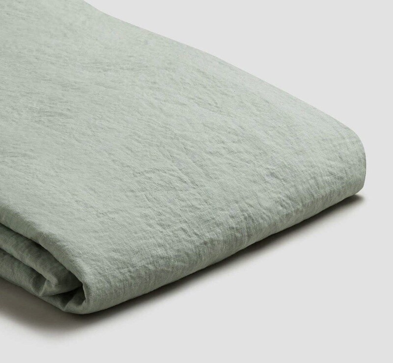 French Flax / Linen Sheets Set:  Sage Green