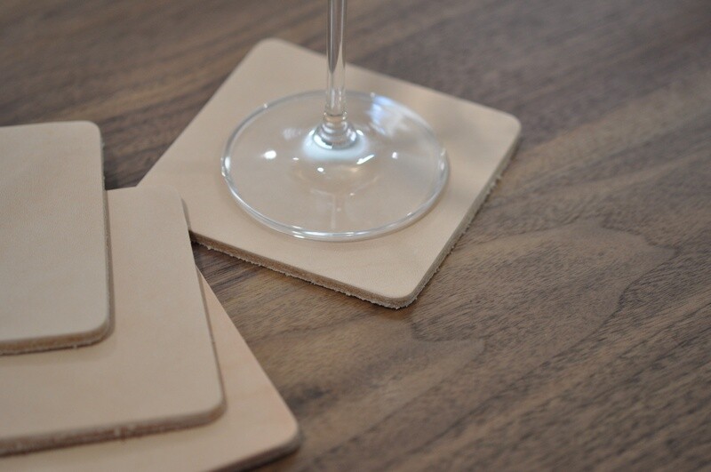 Leather Coaster Set (4) (square)