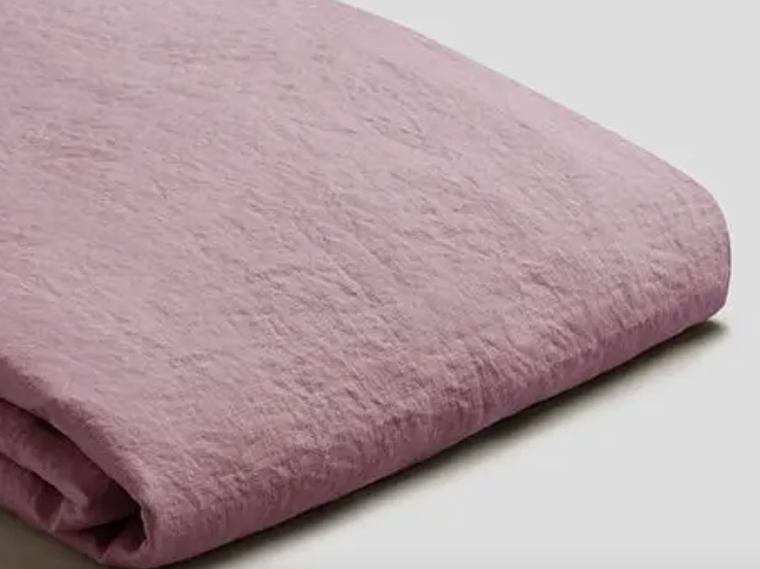 French Flax / Linen Fitted Sheet Only:  Raspberry, Size: King