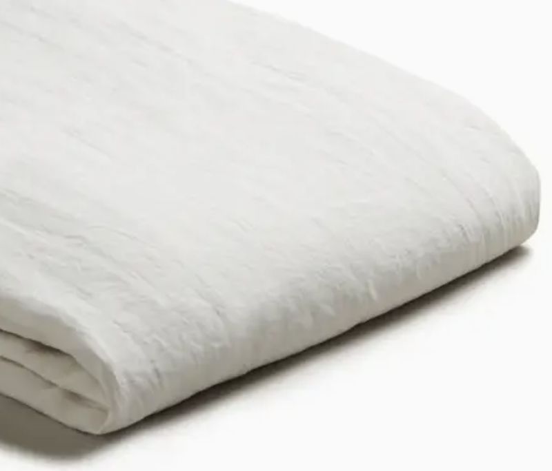 French Flax / Linen Fitted Sheets Only:  White