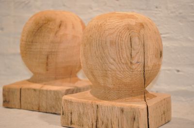 Artifacts: Rustic  Centerpiece Vase: &quot;Post Cap&quot;: White Oak