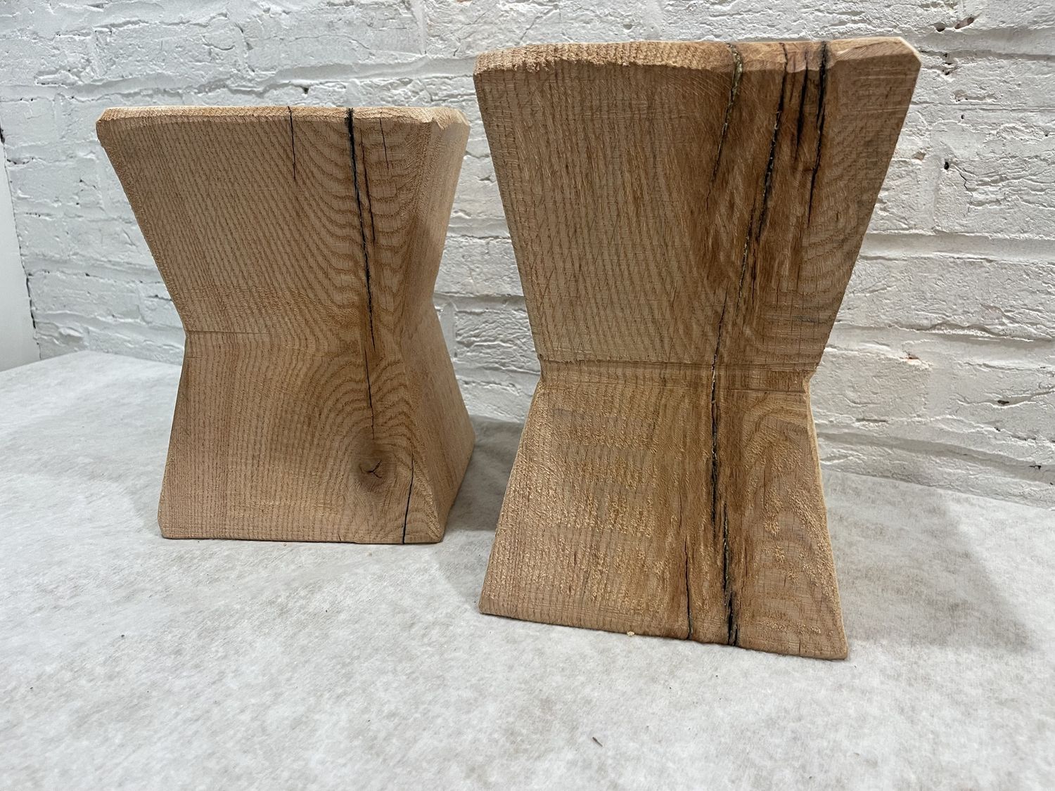 Artifacts: Rustic Centerpiece: &quot;Hitch Post&quot; : White Oak