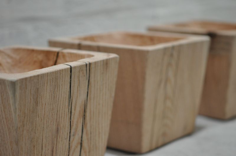 Gouged Planter Pot