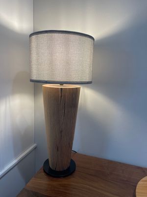 Lamp: Rustic White Oak Lamp