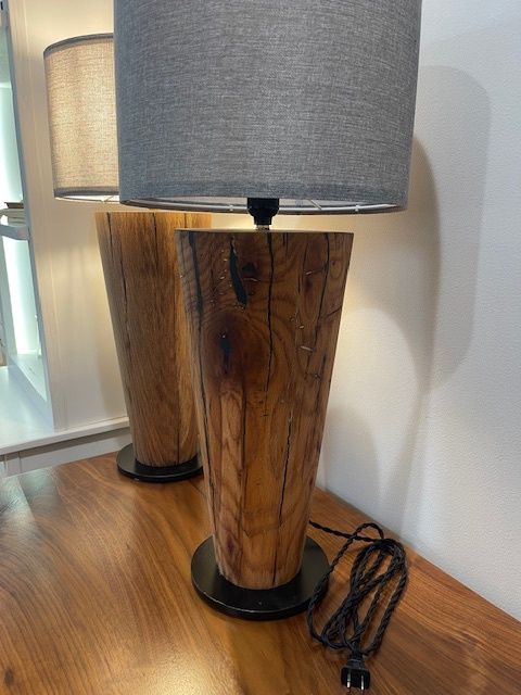 Rustic White Oak Lamp