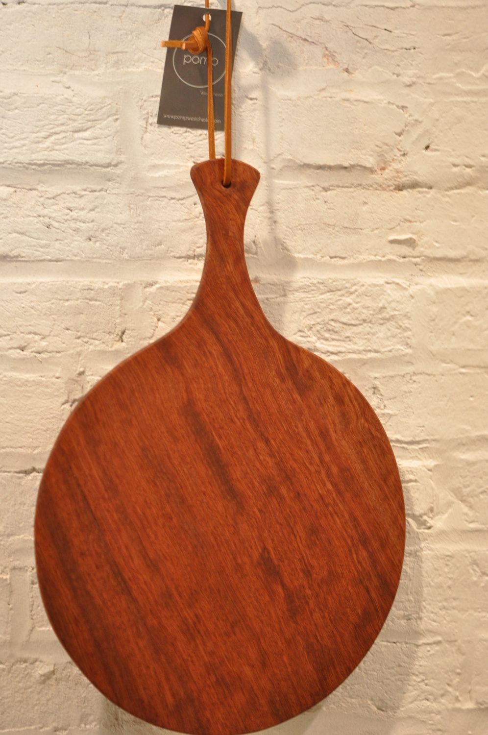 12" Charcuterie with handle, Wood Type: Bubinga