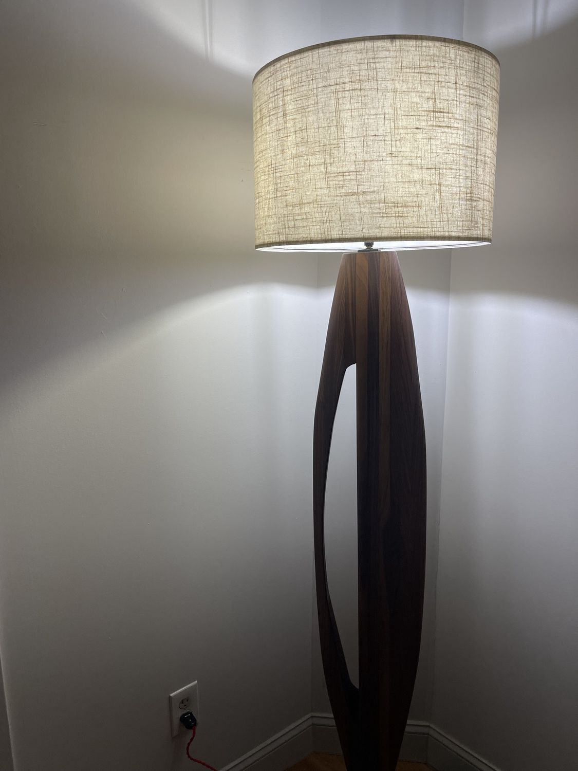 Walnut Floor Lamp