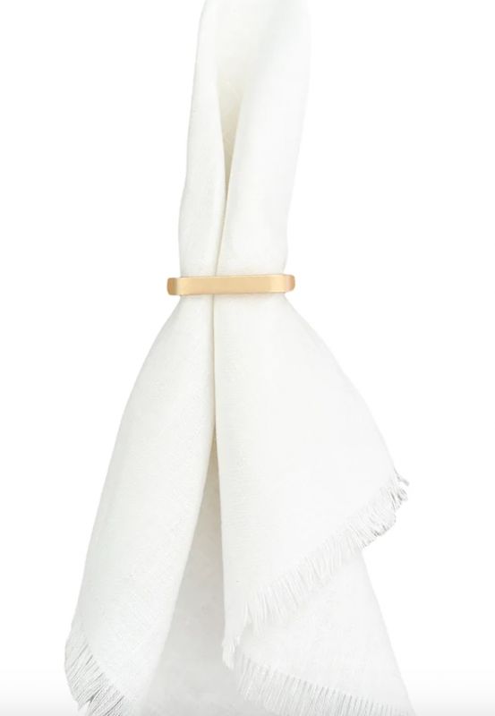 Matte Gold Napkin Ring