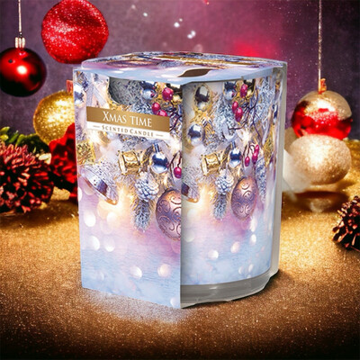 Duftkerze Motivglas 'Xmas Time' 120gr Wachs Duftkerze Motivglas 'Xmas Time' 120gr Wachs