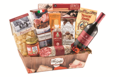 Gastronomico der extra Korb "Genuss" mit 11 Produkten aus Italien
