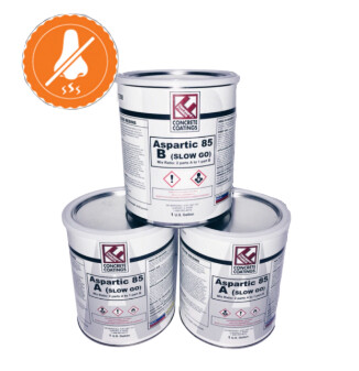 Aspartic 85 (slow cure) LOW ODOR, Size: 3 Gallon