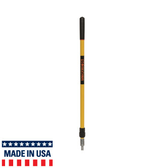 SuperHandle 4&#39; - 8&#39;, Yellow Fiberglass Telescopic Extension Handle w/Collar Lock