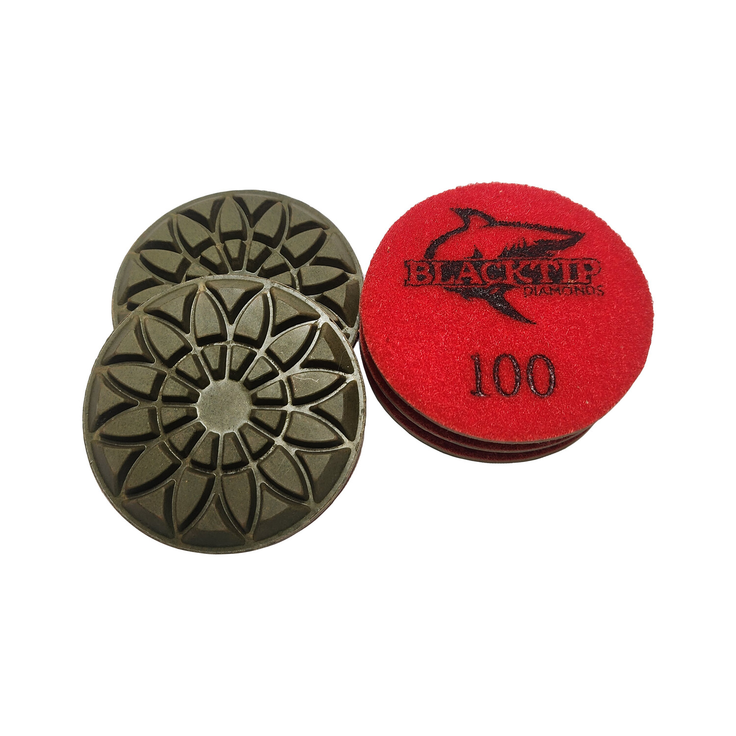 3&quot; Resin Pad, Grit: 100 Grit