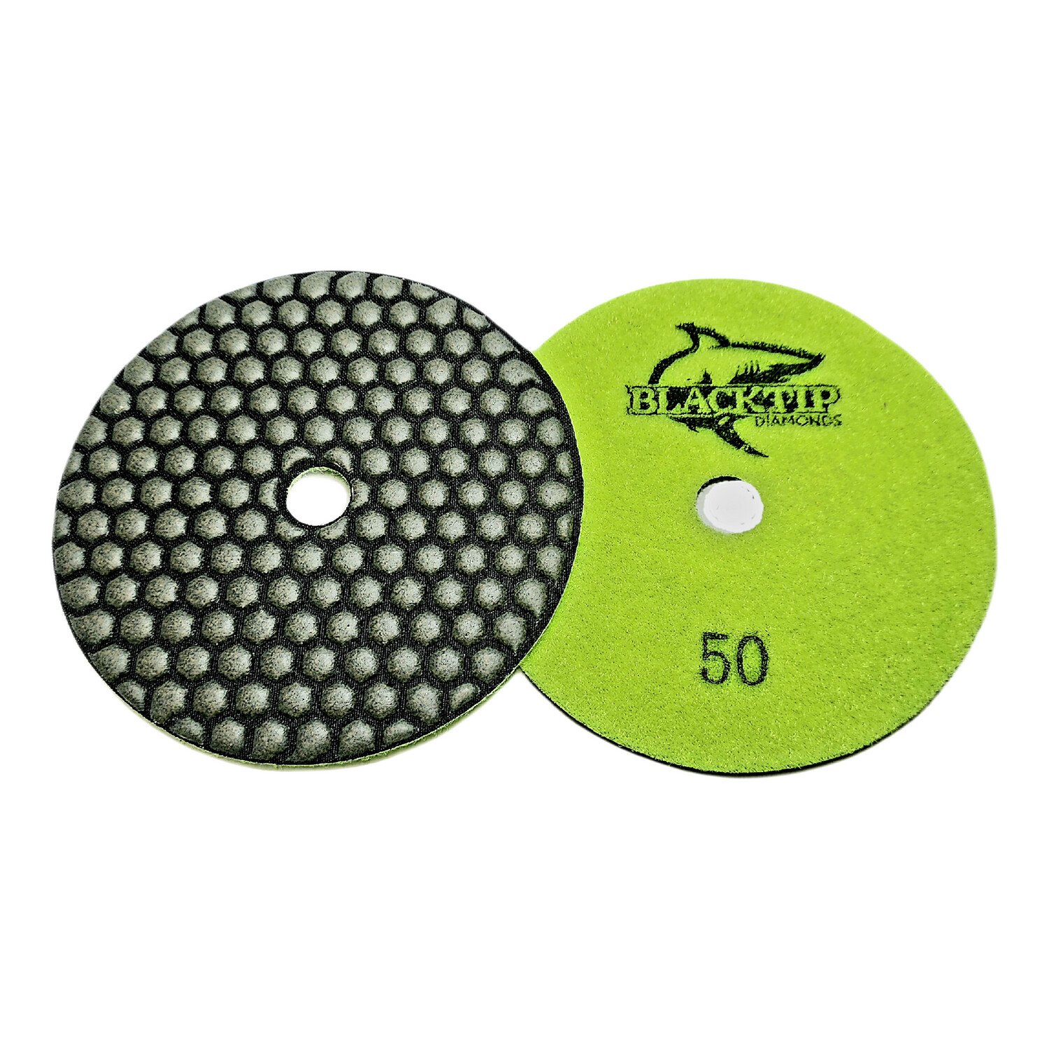 Honeycomb Dry Polish Pads, Grit: 50 Grit, Size: 5&quot;