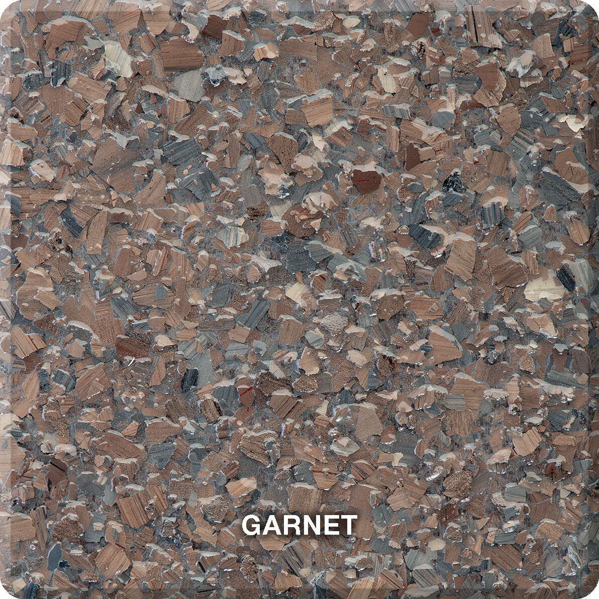 1/4&quot; Chipped Stone Flake 40lb Box, Color: Garnet