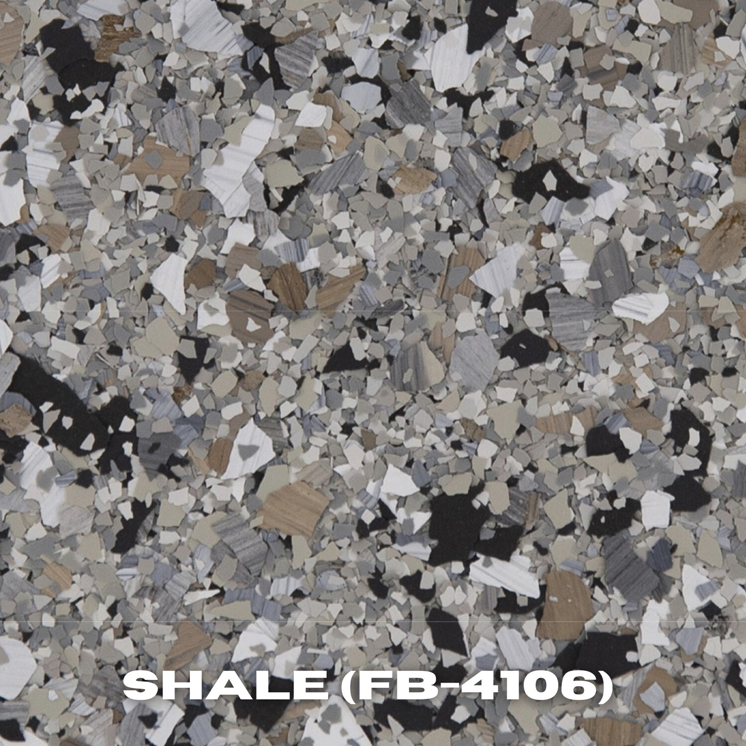 Hybrid Stone &amp; Terrazzo Flake 40lb. Box, Colour: Shale
