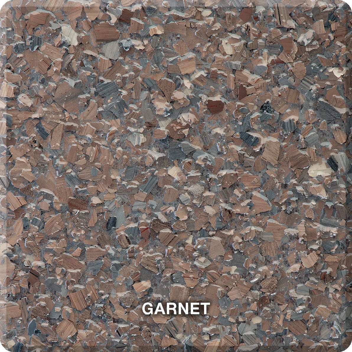 1/4" Chipped Stone Flake 40lb Box, Color: Garnet