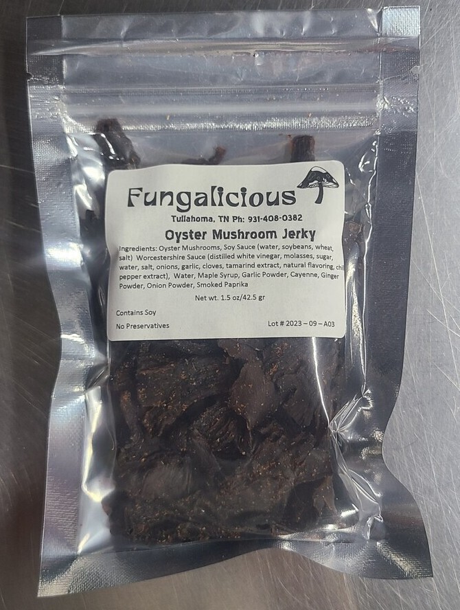 Oyster Mushroom Jerky Shop Fungalicious