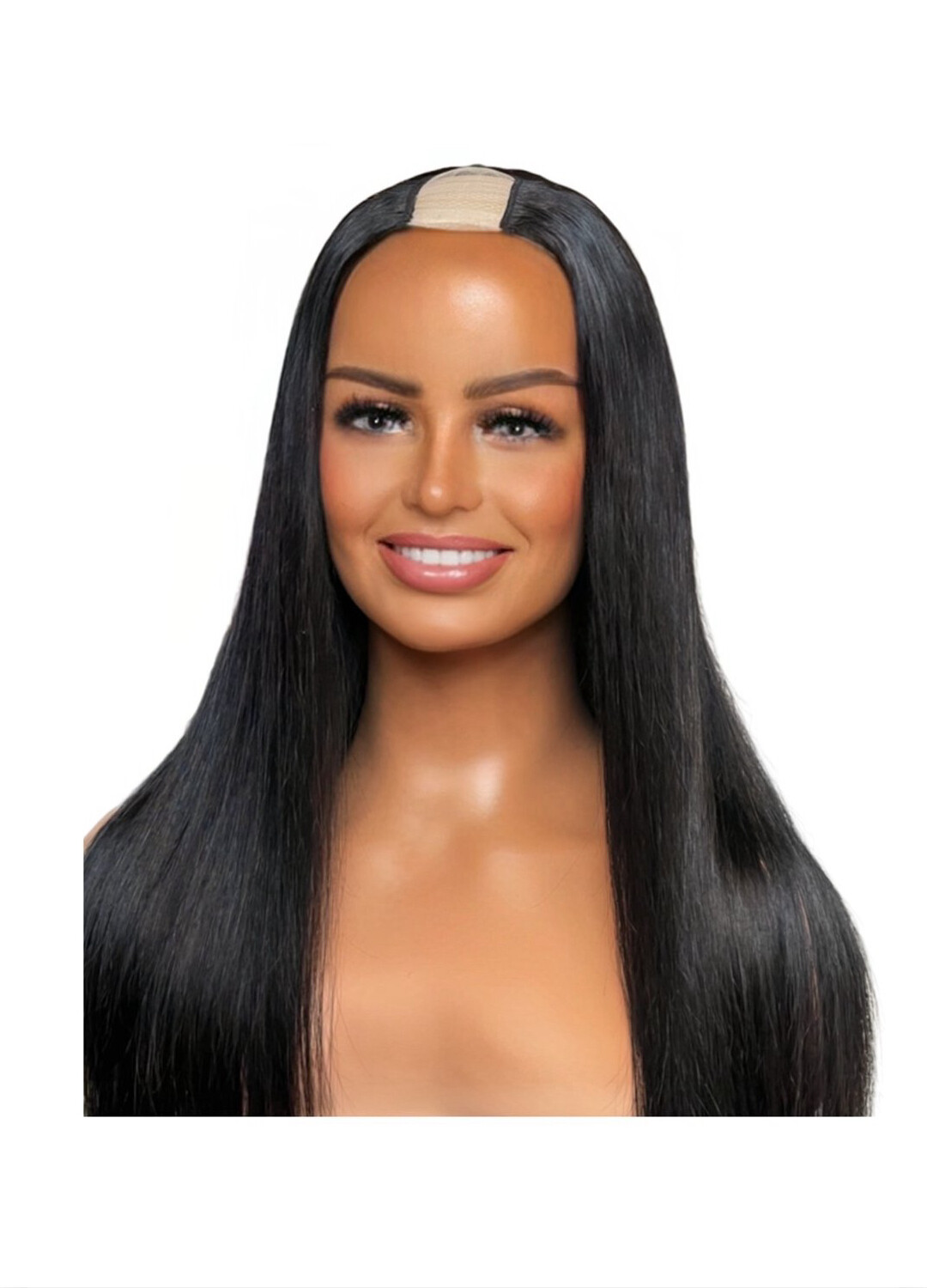 U Part Middle Straight Wig