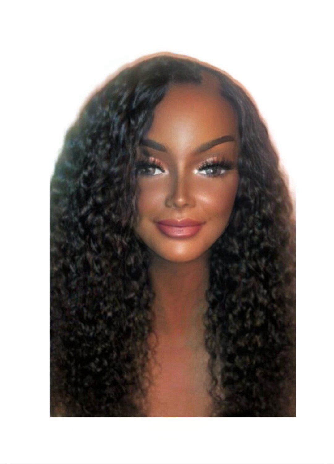 U- Part Side Part Curly Wig