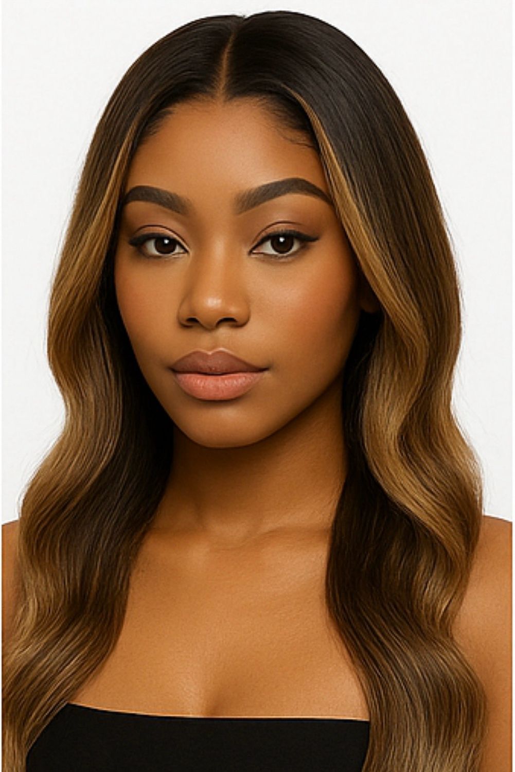 Honey Blonde High Lights With Loose Curls