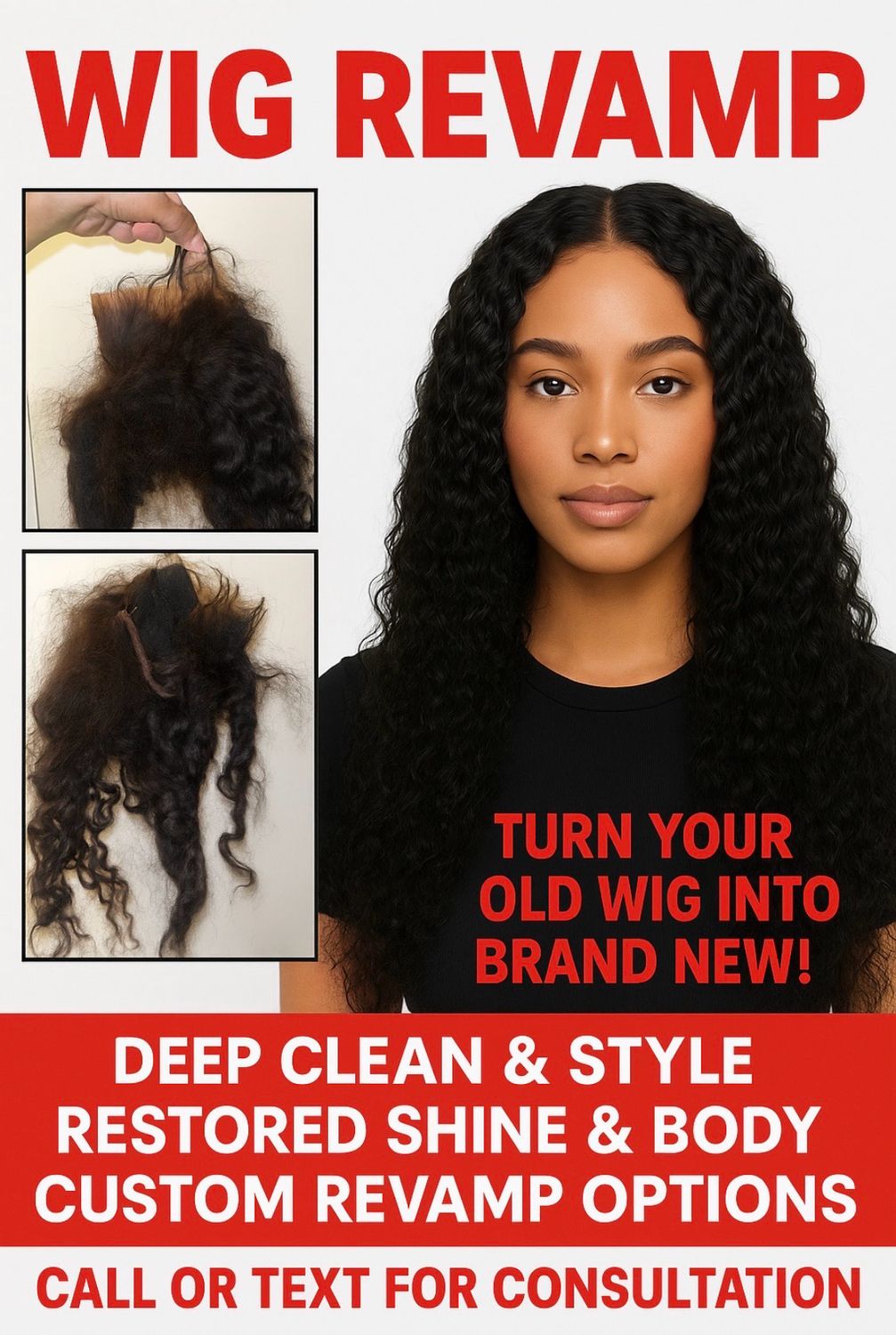 Wig Revamp Services ✨
