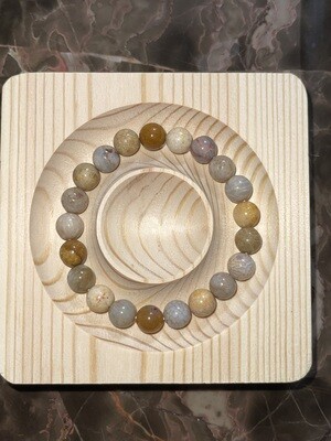 Coral Jade Bracelet - 8mm