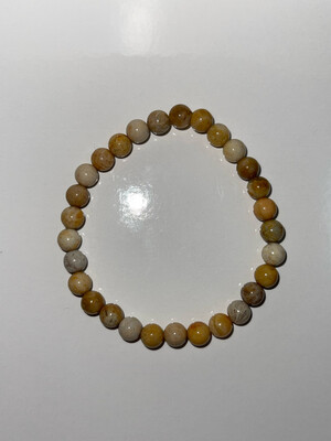 Coral Jade Bracelet - 6mm