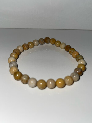 Coral Jade Bracelet - 6mm