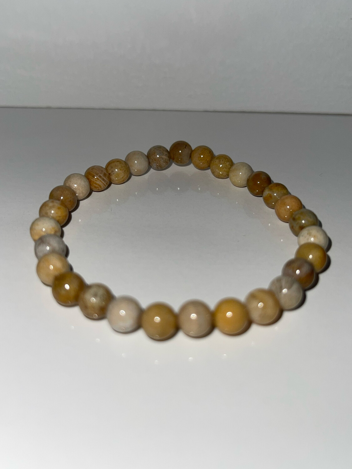 Coral Jade Bracelet - 6mm