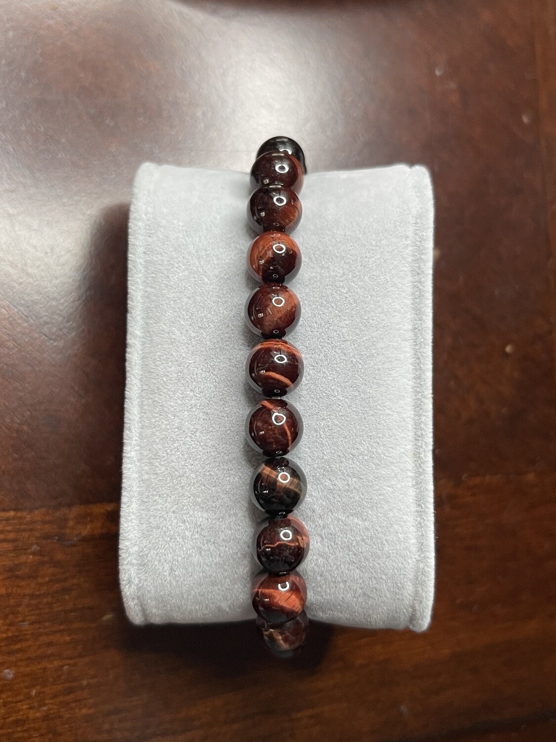 Red Tigers Eye Bracelet - 8mm