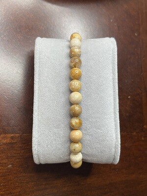 Coral Jade Bracelet - 8mm