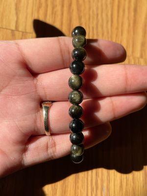 Gold Sheen Obsidian Bracelet - 8mm