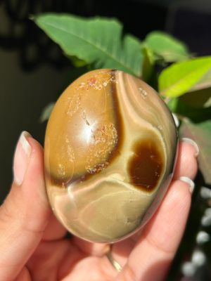 Polychrome Jasper Palm Stone - you pick