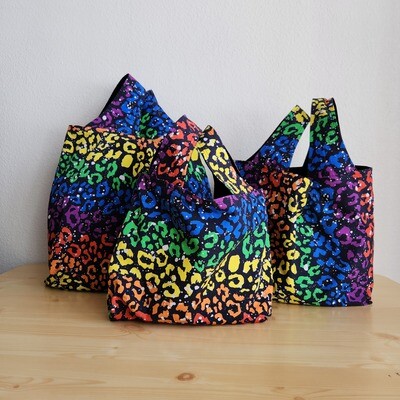 Rainbow Leopard Reusable Bag